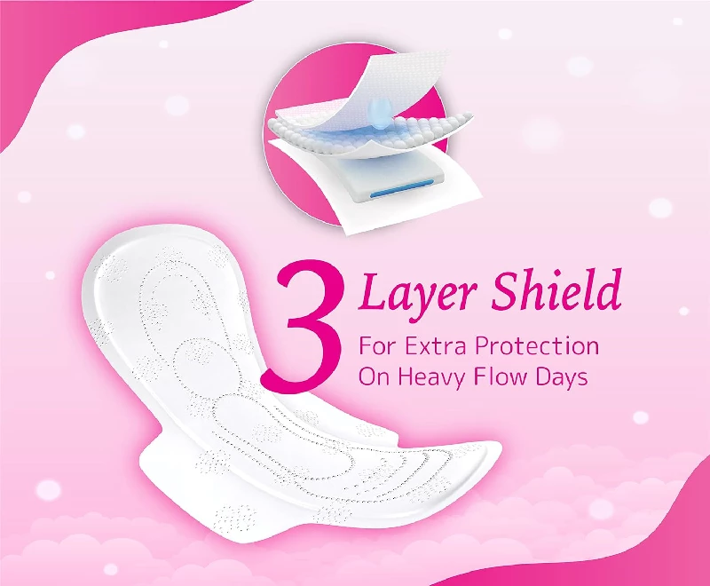 Niine Naturally Soft Ultra Thin XL+ Sanitary Pads, 6 Pads-4.webp